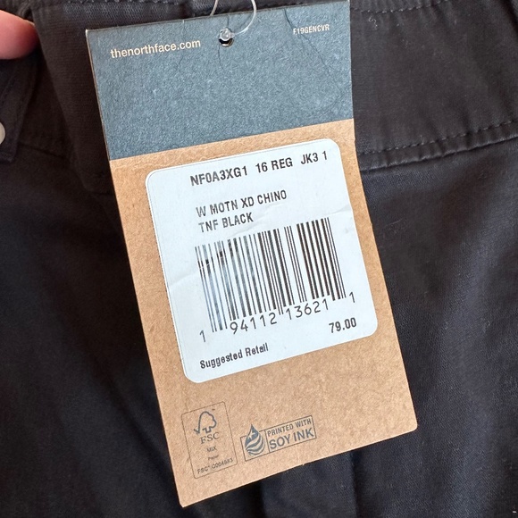 NWT The North Face Motion XD Chino Pants in Black - Picture 4 of 6